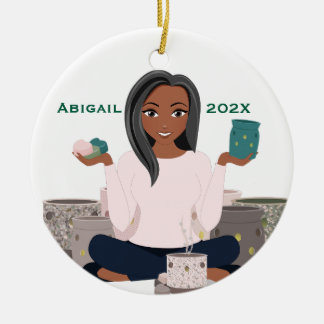 Adorno De Cerámica Personalized Wax Warmer Woman Ceramic Ornament