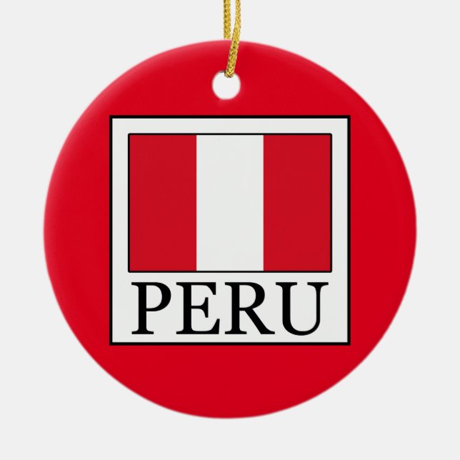 Adorno De Cerámica Perú (Frente)