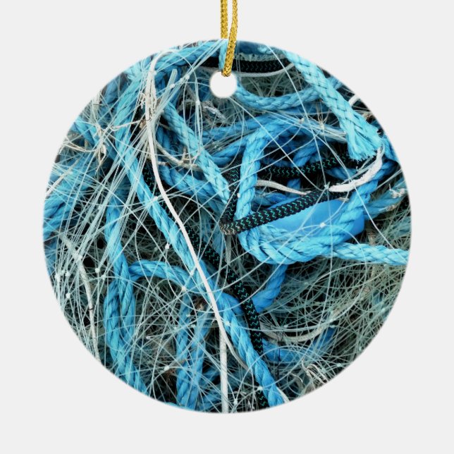 ADORNO DE CERÁMICA PESCA (Frente)