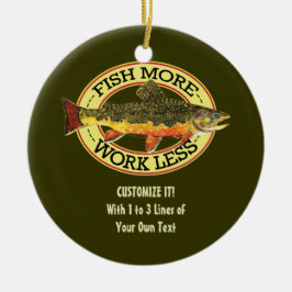 Adorno De Cerámica Pesca con mosca