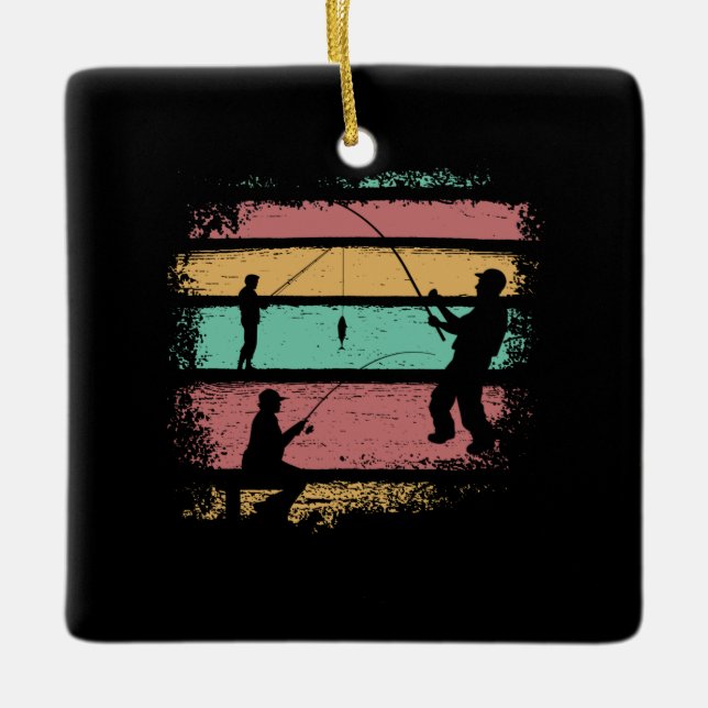 Adorno De Cerámica Pesca de época (Anverso)