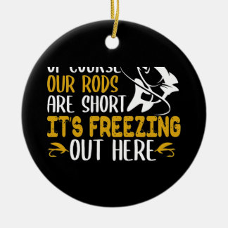 Adorno De Cerámica Pesca de hielo al aire libre