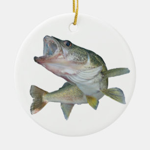Adorno De Cerámica Pesca de los leucomas