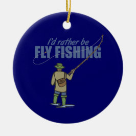 Adorno De Cerámica Pesca de mosca en aguas marinas