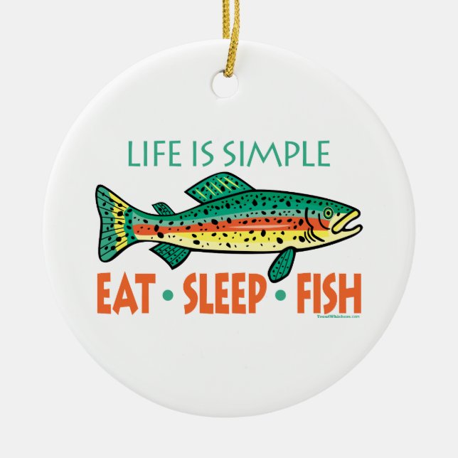 Adorno De Cerámica Pesca divertida (Frente)