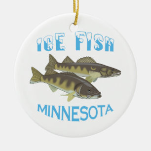Adorno De Cerámica Pescado de hielo