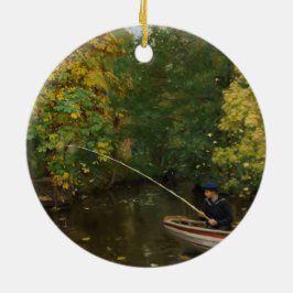 Adorno De Cerámica Pescador (por Hans Andersen Brendekilde)