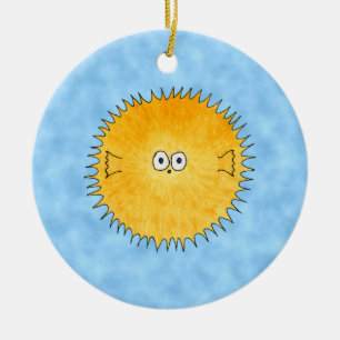 Adorno De Cerámica Pescados de puerco espín