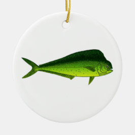 Adorno De Cerámica Pescados del delfín - Dorado - Mahi Mahi