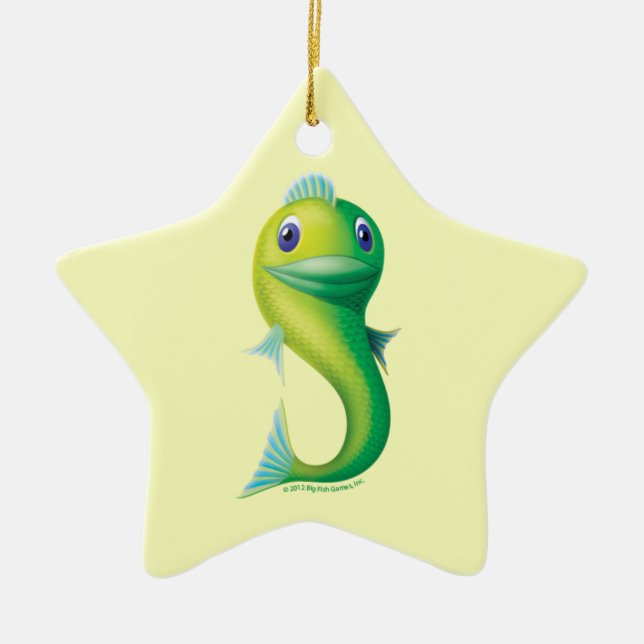 Adorno De Cerámica Pescados grandes (Frente)