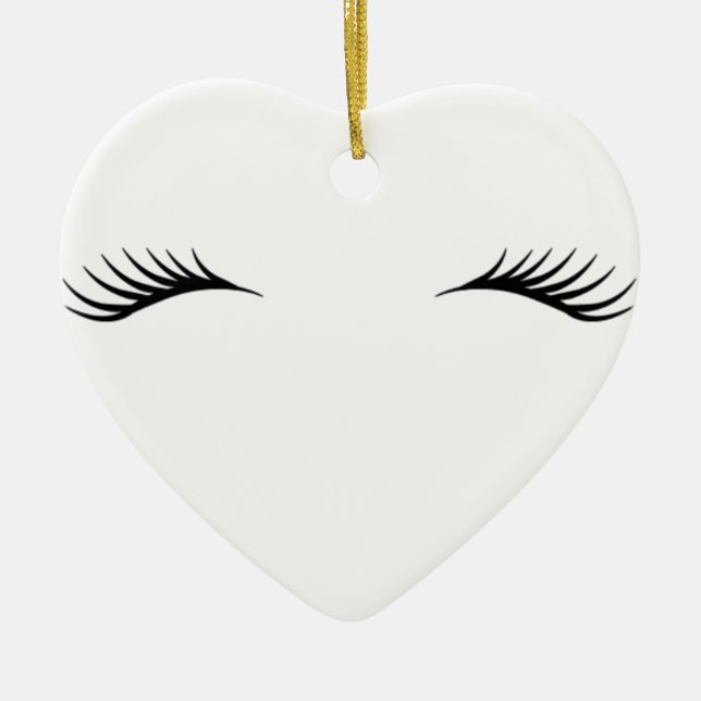 Adorno De Cerámica Pestañas (Frente)