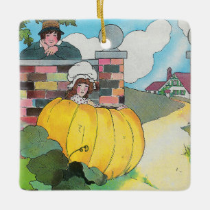 Adorno De Cerámica Peter Pumpkin-Eater Madre Rhyme de uva