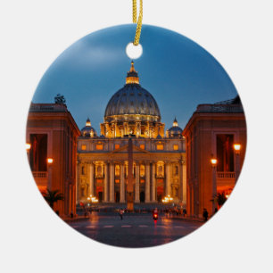 Adorno De Cerámica Petersdom en Roma - Italia