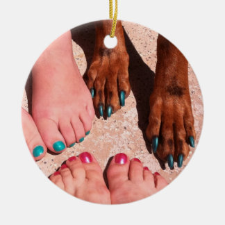 Adorno De Cerámica Peticure - día del balneario del Pedicure