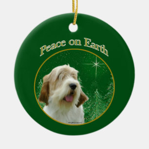 Adorno De Cerámica Petit Basset Griffon Vendeen Peace