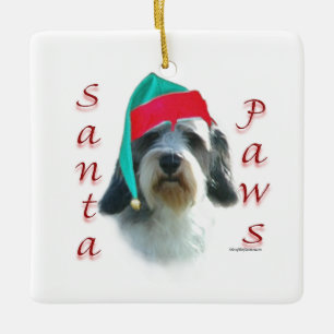 Adorno De Cerámica Petit Basset Griffon Venden Santa Paws