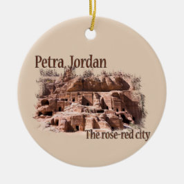 Adorno De Cerámica Petra: Ciudad Roja Rosa