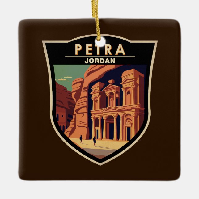 Adorno De Cerámica Petra Jordan Viaje de Arte (Anverso)