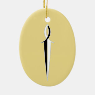 Adorno De Cerámica Pez Espada Jesús