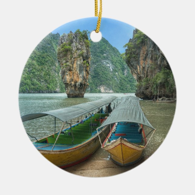 Adorno De Cerámica Phang Nga, Tailandia (Frente)