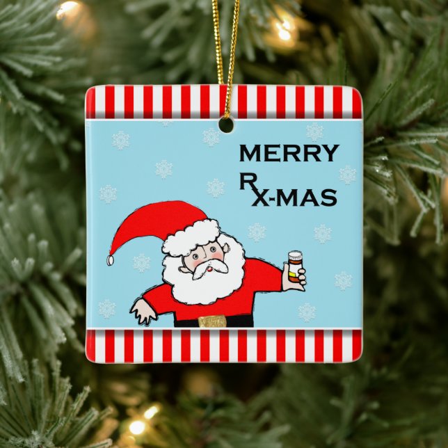 Adorno De Cerámica Pharmacist Holiday Gifts (Árbol)