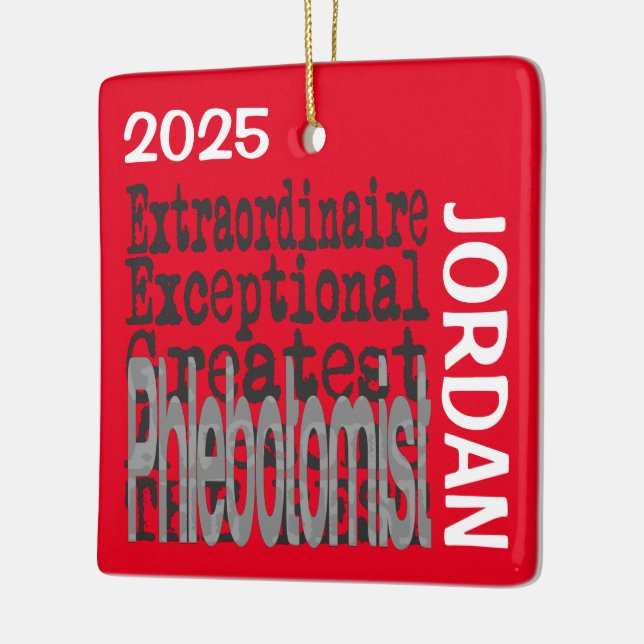 Adorno De Cerámica Phlebotomist Extraordinaire CUSTOM (Izquierda)