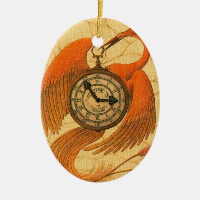 Adorno De Cerámica Phoenix (Frente)