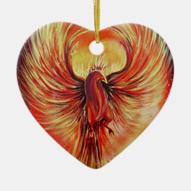 Adorno De Cerámica Phoenix (Frente)