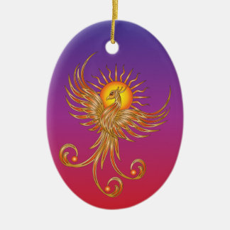 Adorno De Cerámica Phoenix Rising