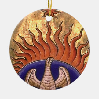 Adorno De Cerámica Phoenix Rising desde las cenizas