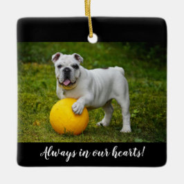Adorno De Cerámica Photo Memorial Ornament - Always in Our Hearts