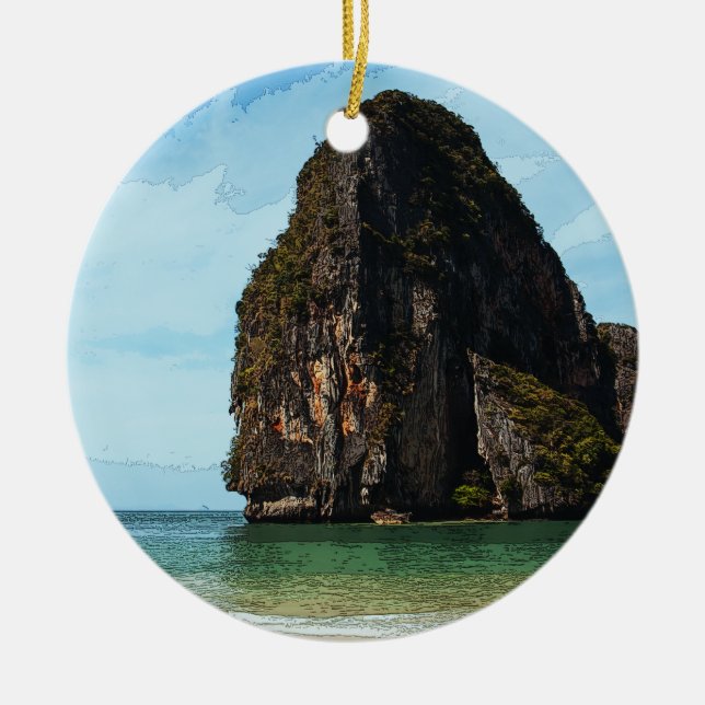Adorno De Cerámica Phra-Nang Krabi Tailandia (Frente)