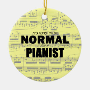 Adorno De Cerámica Pianista normal