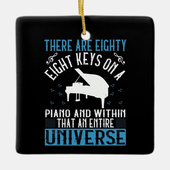 Adorno De Cerámica Piano - (Anverso)