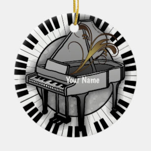 Adorno De Cerámica Piano de cola 