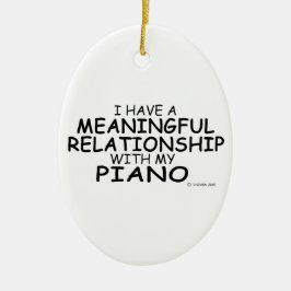 Adorno De Cerámica Piano de relación significativo