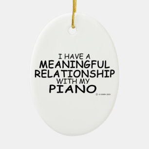 Adorno De Cerámica Piano de relación significativo