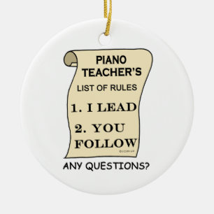 Adorno De Cerámica Piano Teacher List Of Rules 1.png