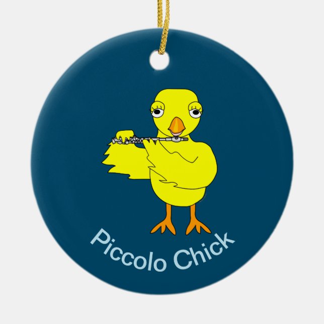 Adorno De Cerámica Piccolo Chick (Frente)