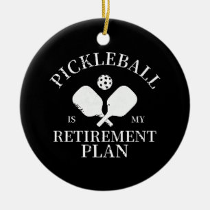 Adorno De Cerámica pickleball es mi planta de jubilación