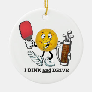 Adorno De Cerámica PIckleball/golf: Dink y impulsión