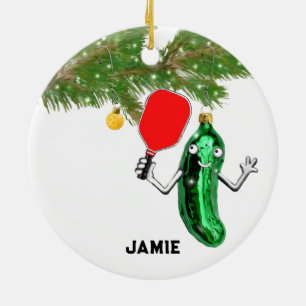 Adorno De Cerámica pickleball personalizado