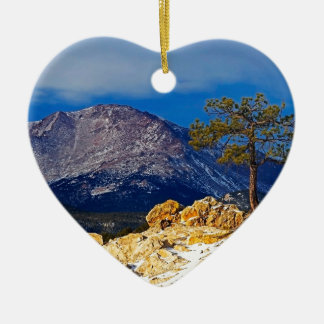 Adorno De Cerámica Pico y árbol solitario