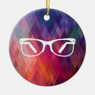 Adorno De Cerámica Pictograma de funciones de anteojos