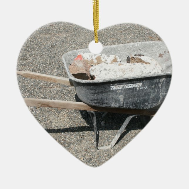 Adorno De Cerámica Pida prestada una rueda (Frente)