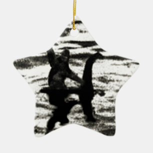 Adorno De Cerámica Pie y Bessie grandes la vista del monstruo del