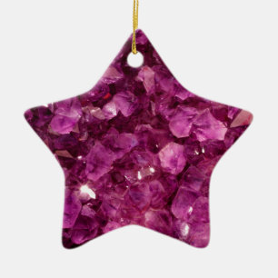 Adorno De Cerámica Piedras preciosas púrpuras Amethyst del cristal d