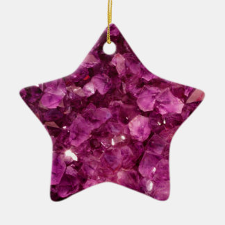 Adorno De Cerámica Piedras preciosas púrpuras Amethyst del cristal de
