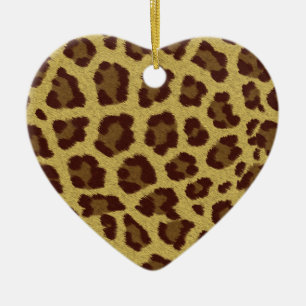Adorno De Cerámica Piel leopardo