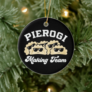 Adorno De Cerámica Pierogi Making Team Pierogi Maker Food Polaco